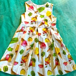 Mayoral sz 8 dress “dessert pattern “  gorgeous and fun!! Made in Spain